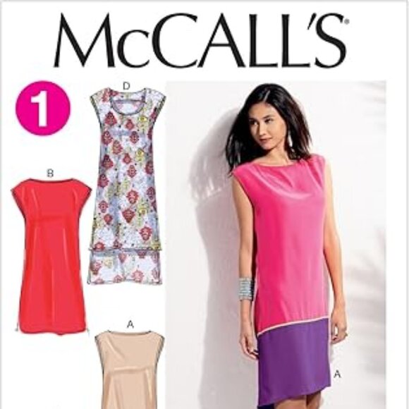McCall Patterns M6551 Misses' Dresses and Belt, Sizes(XSM-SML-MED) - Picture 2 of 4